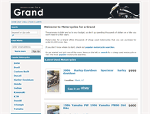 Tablet Screenshot of motorcyclesforagrand.com